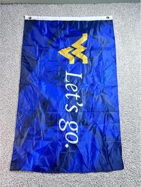 West Virginia University Let's Go Banner Flag